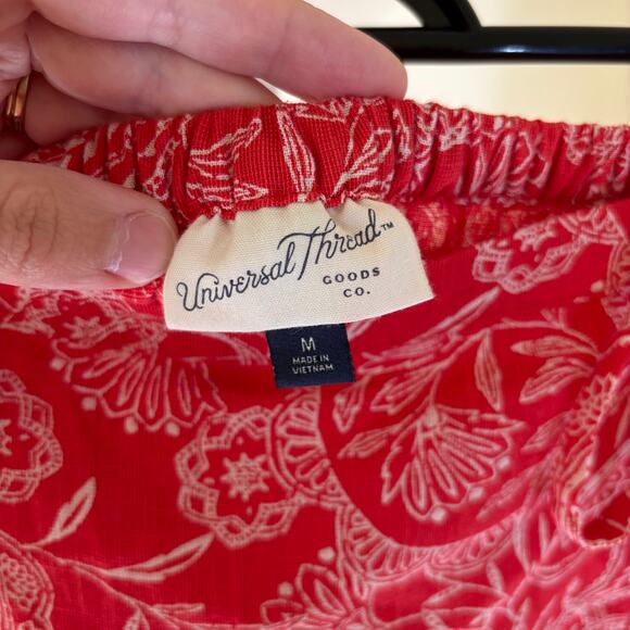 Universal Thread NWT Women's Ruffle Maxi Wrap Skirt Red Size M - Picture 3 of 10